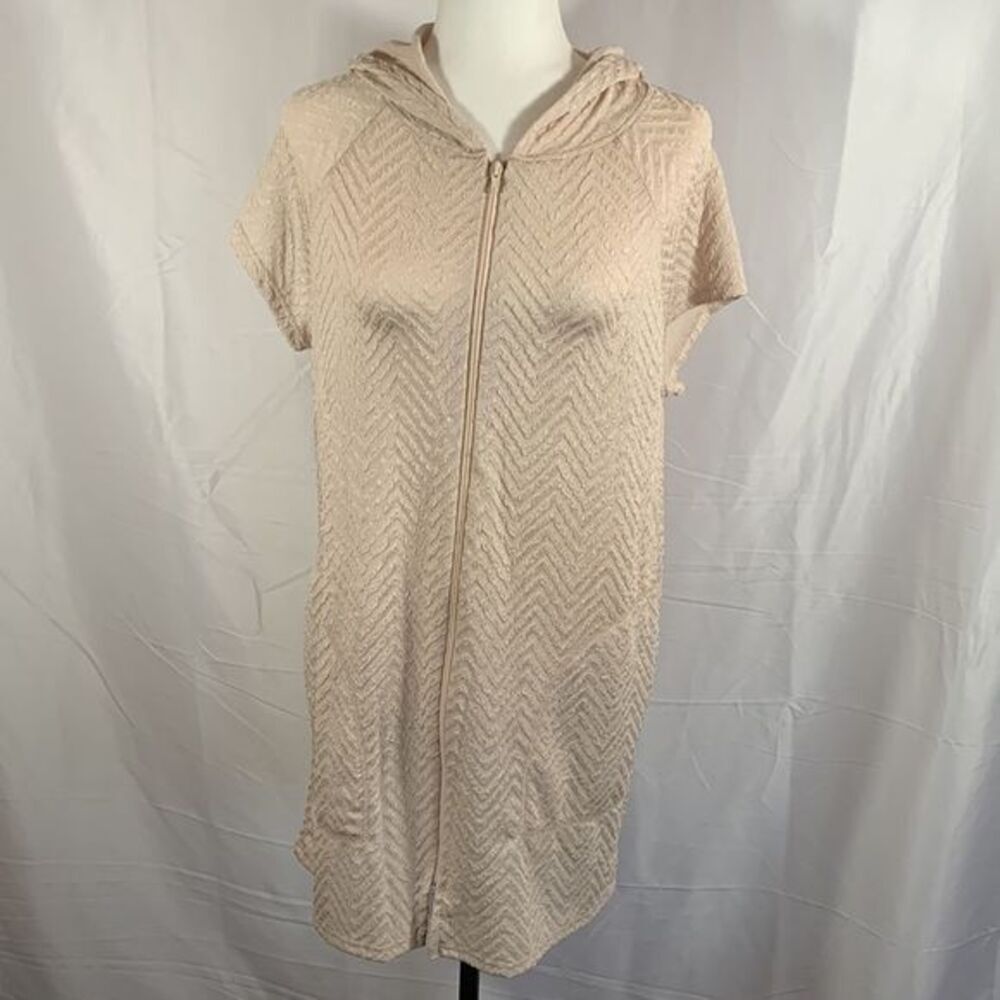 Jordan Taylor Cream Zip-Up Swim Coverup NWT
